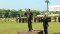 Hari Lahir Pancasila, Personel Polres Tulang Bawang Barat Gelar Upacara.