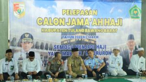 Hadiri Keberangkatan Jemaah Haji Asal Tulang Bawang Barat, Kapolres: Semoga Menjadi Haji Mabrur