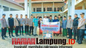Jelang Bhayangkara Yang ke- 77 Kapolres Tulang Bawang Barat Gelar Bansos dan Baksos Ke Ponpes Quranik Center Tubaba