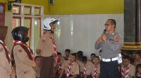 Satlantas Polres Pringsewu Sosialisasi Tertib Berlalu Lintas di SMAN 1 Pringsewu