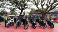 Polres Pringsewu Menggagalkan Pengangkutan 6 Sepeda Motor Diduga Hasil Kejahatan