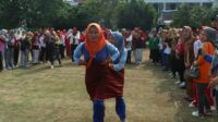 Pemerintah Kabupaten Lampung Utara Rayakan HuT RI ke=78 Dengan Menggelar Perlombaan Permainan tradisional Indonesia