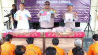 Konferensi Pers Akhir 2023,Polres Tulang Bawang Ungkap Ratusan Kasus dan Tersangka