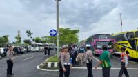 Polres Pringsewu Amankan Keberangkatan Peserta Harlah ke-101 NU Ke GBK