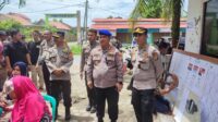 Polres Pesisir Barat Dampingi Pamatwil Polda Cek Pengamanan TPS Pemilu 2024