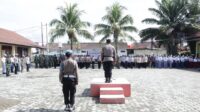 Upacara Gelar Pasukan Ops Keselamatan krakatau 2024 Polres Pesisir Barat