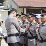 Sertijab Wakapolres, Kabag Ren dan Kabag SDM Dipimpin Langsung Kapolres Pesisir Barat