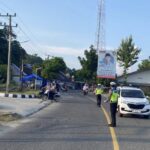 Polres Pesisir Barat Laksanakan Pam Rawan Pagi, Jaga Ketertiban Berlalu Lintas