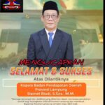 Grib Jaya Ucapkan Kepala Badan Pendapatan Daerah Slamet Riadi S.Sos,. M. M Provinsi Lampung