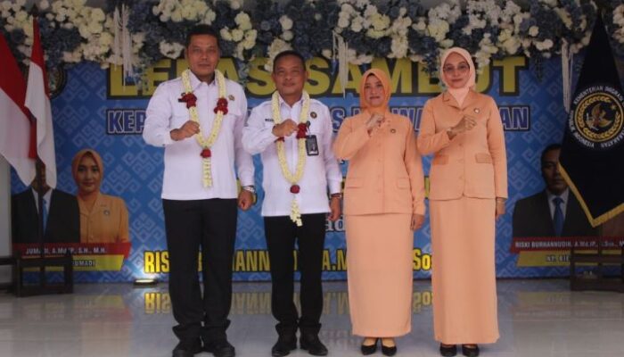 Serah Terima Jabatan(Sertijab), Kalapas WayKanan Riski Burhannudin Siap Lanjutkan Kepemimpinan Jumadi.