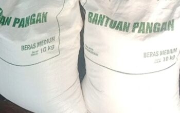 Penyaluran Program Bantuan Pangan Cadangan Beras Pemerintah (CBP) untuk Penerima Manfaat. Di Desa Sinar ogan Kec. Abung selatan 3 sak di Sunat 1 sak