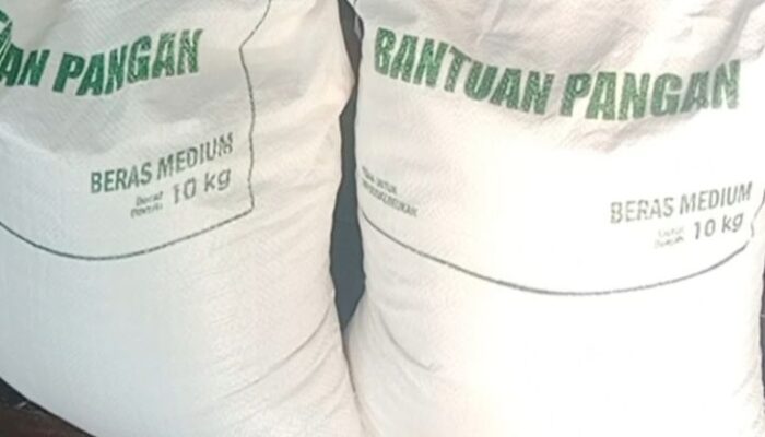 Penyaluran Program Bantuan Pangan Cadangan Beras Pemerintah (CBP) untuk Penerima Manfaat. Di Desa Sinar ogan Kec. Abung selatan 3 sak di Sunat 1 sak