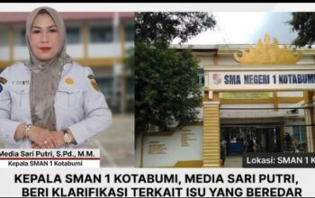 Kepsek SMAN 1 Kotabumi Sampaikan Klarifikasi Kepada Media Prihal Dugaan Pungli