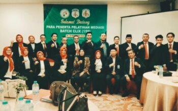 Uji kompetensi Pelatihan Mediasi Angkatan-CLIX di Horison Hotel Lampung,Sesi tatap muka (offline) Telah Selesai