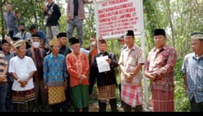Sengketa Tapal Batas Lampura -Tubaba Kembali Mencuat Masyarakat Adat Buai Perja Desak Pilkades Batal